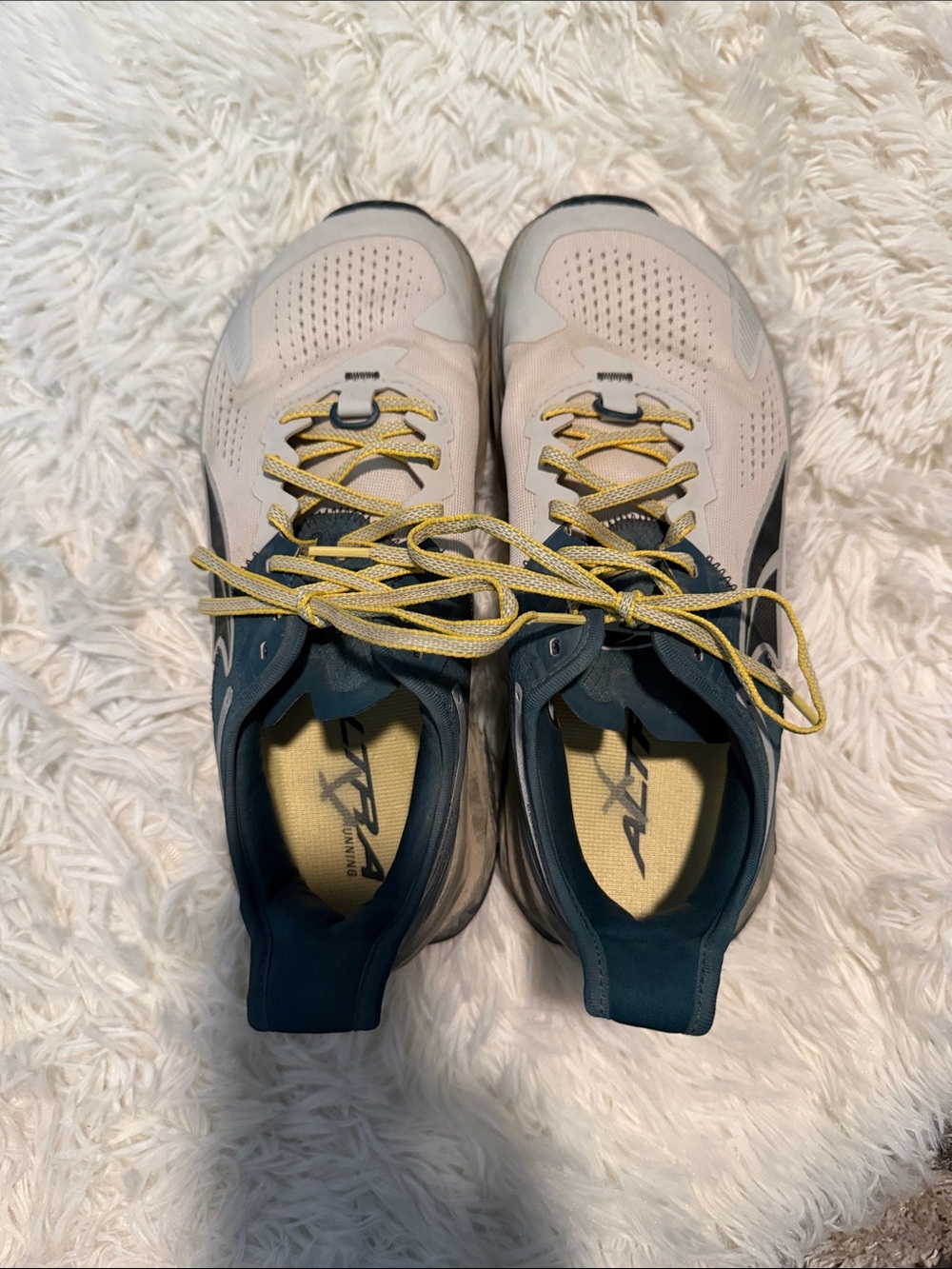 Altra Men's Sneakers in Beige, Navy & Yellow